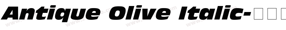 Antique Olive Italic字体转换